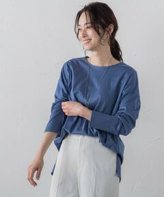 【WEB限定】【3サイズ】スムースコットンカットソー≪洗える/接触冷感≫