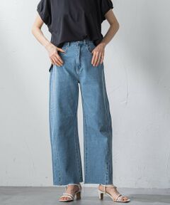 【WEB＆一部店舗限定】カーブワイドデニムパンツ