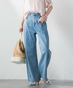 【WEB＆一部店舗限定】カーブワイドデニムパンツ