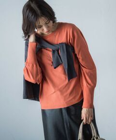 【WEB限定】バックボタンドルマンニット≪3サイズ/洗える≫