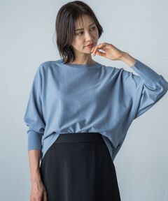 【WEB限定】バックボタンドルマンニット≪3サイズ/洗える≫