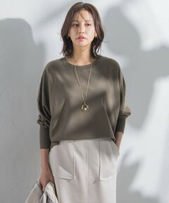 【WEB限定】バックボタンドルマンニット≪3サイズ/洗える≫