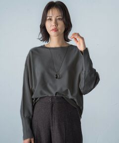 【WEB限定】バックボタンドルマンニット≪3サイズ/洗える≫