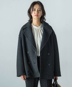 LAUTREAMONT / ロートレアモン ダッフルコート | 【WEB＆一部店舗限定】スライバーボンディングヘリンボーンコート