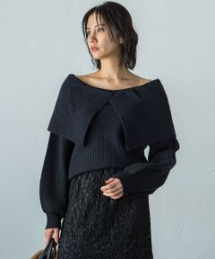 LAUTREAMONT / ロートレアモン ニット・セーター | 【WEB＆一部店舗限定】ビックケープニットプルオーバー