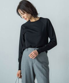 【WEB限定】クルーネックニットプルオーバー≪手洗い可能≫