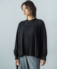 【WEB＆一部店舗限定】ジョーゼットプリーツブラウス