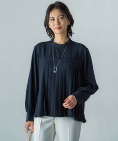 【WEB＆一部店舗限定】ジョーゼットプリーツブラウス