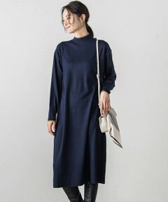 【WEB限定】配色ニットワンピース≪手洗い可能≫