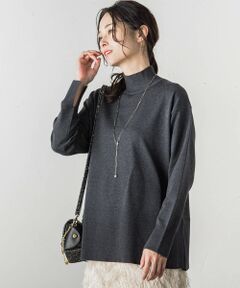 【WEB限定】ボクシーハイネックニット≪手洗い可能≫