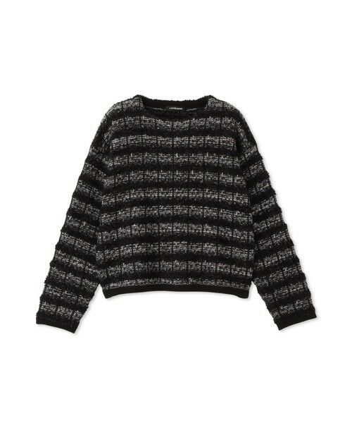 LAUTREAMONT / ロートレアモン ニット・セーター | フェザーボーダーニット≪手洗い可能≫ | 詳細10