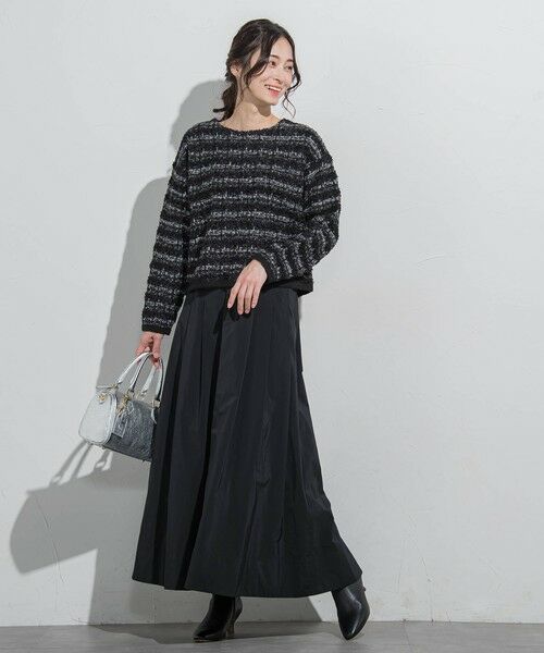 LAUTREAMONT / ロートレアモン ニット・セーター | フェザーボーダーニット≪手洗い可能≫ | 詳細7