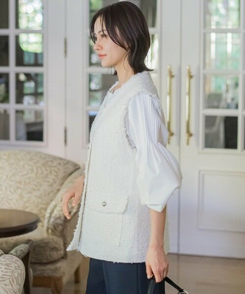 LAUTREAMONT / ロートレアモン テーラードジャケット | ミックスツィードジレジャケット | 詳細1