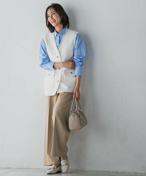 LAUTREAMONT / ロートレアモン テーラードジャケット | ミックスツィードジレジャケット | 詳細7