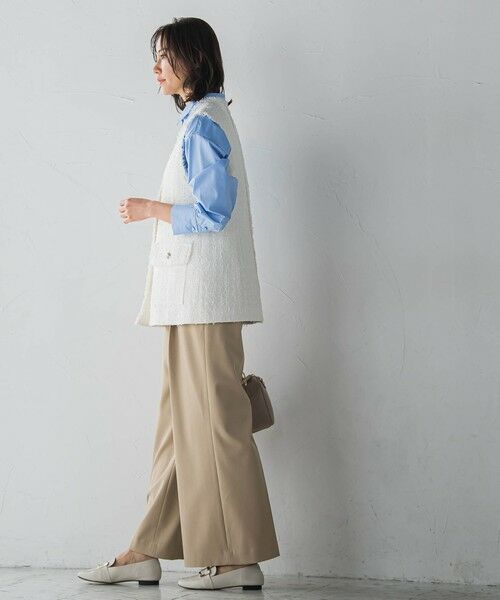 LAUTREAMONT / ロートレアモン テーラードジャケット | ミックスツィードジレジャケット | 詳細8