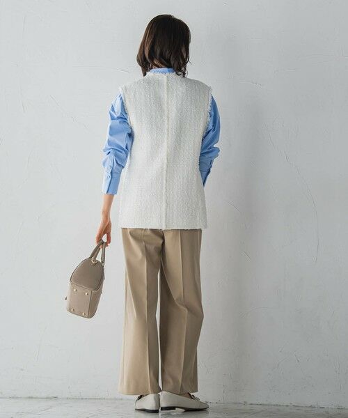 LAUTREAMONT / ロートレアモン テーラードジャケット | ミックスツィードジレジャケット | 詳細9