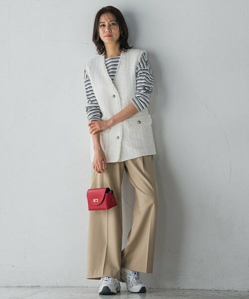 LAUTREAMONT / ロートレアモン テーラードジャケット | ミックスツィードジレジャケット | 詳細10