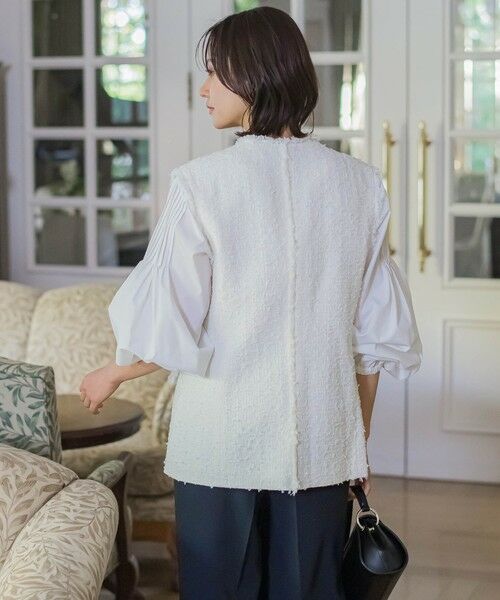 LAUTREAMONT / ロートレアモン テーラードジャケット | ミックスツィードジレジャケット | 詳細2