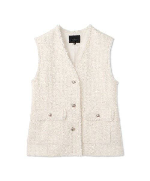 LAUTREAMONT / ロートレアモン テーラードジャケット | ミックスツィードジレジャケット | 詳細17