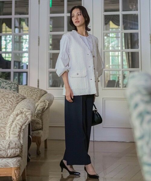 LAUTREAMONT / ロートレアモン テーラードジャケット | ミックスツィードジレジャケット | 詳細6