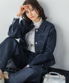 LAUTREAMONT / ロートレアモン テーラードジャケット | 【KAIHARA】ストレッチデニムジャケット