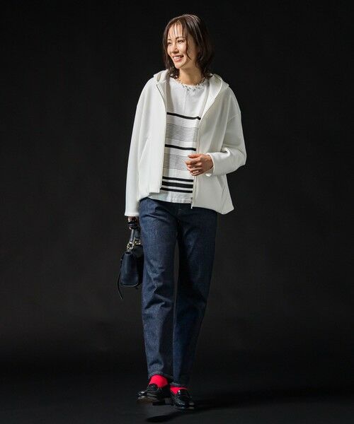 LAUTREAMONT / ロートレアモン カットソー | フォルムライトジップパーカー≪洗濯機で洗える≫ | 詳細7