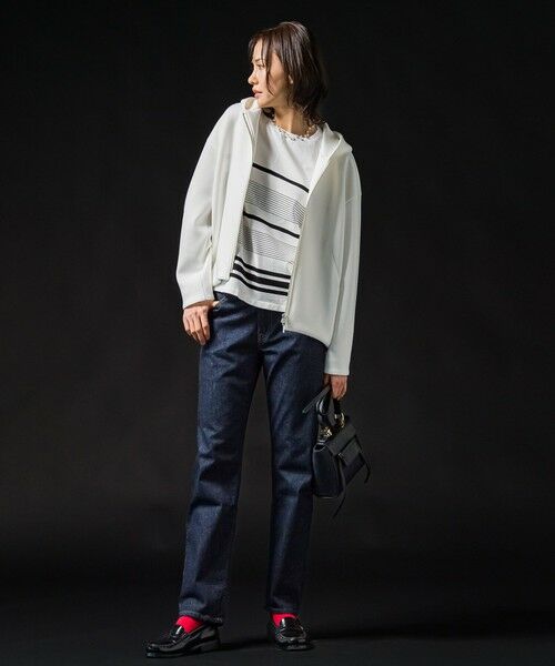 LAUTREAMONT / ロートレアモン カットソー | フォルムライトジップパーカー≪洗濯機で洗える≫ | 詳細8