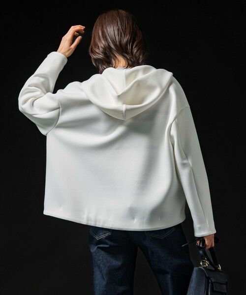 LAUTREAMONT / ロートレアモン カットソー | フォルムライトジップパーカー≪洗濯機で洗える≫ | 詳細1