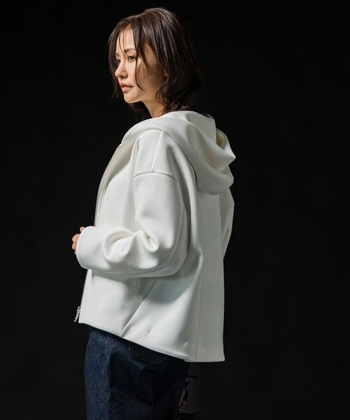 LAUTREAMONT / ロートレアモン カットソー | フォルムライトジップパーカー≪洗濯機で洗える≫ | 詳細2