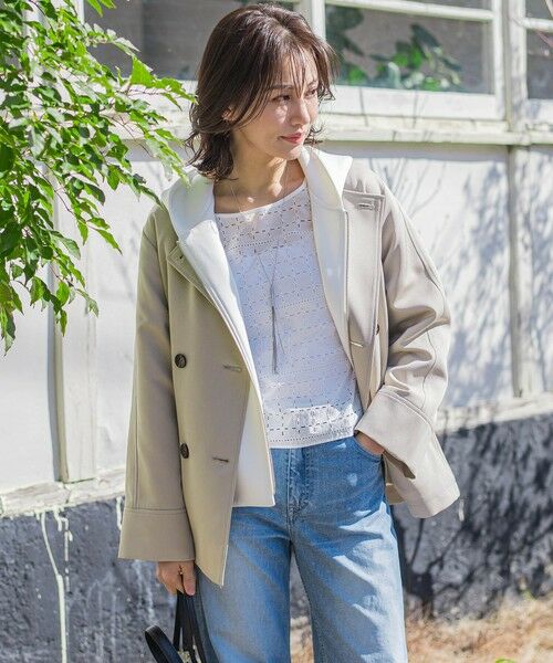 LAUTREAMONT / ロートレアモン カットソー | フォルムライトジップパーカー≪洗濯機で洗える≫ | 詳細3