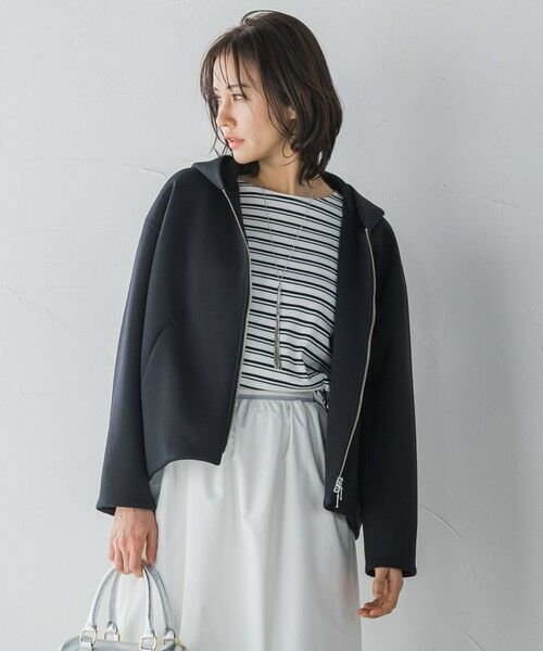 LAUTREAMONT / ロートレアモン カットソー | フォルムライトジップパーカー≪洗濯機で洗える≫ | 詳細10