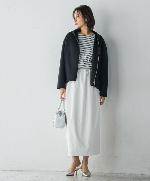 LAUTREAMONT / ロートレアモン カットソー | フォルムライトジップパーカー≪洗濯機で洗える≫ | 詳細12