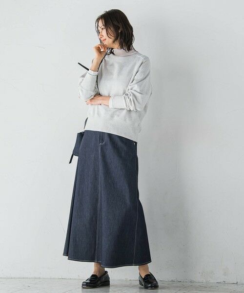 LAUTREAMONT / ロートレアモン ミニ・ひざ丈スカート | 【KAIHARA】ストレッチデニムスカート | 詳細11