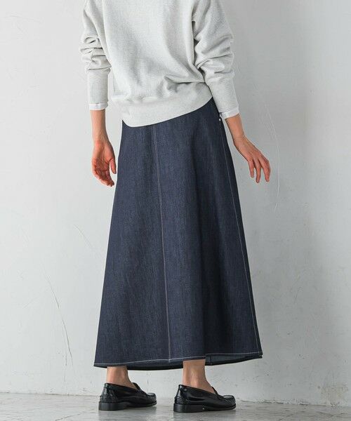 LAUTREAMONT / ロートレアモン ミニ・ひざ丈スカート | 【KAIHARA】ストレッチデニムスカート | 詳細2