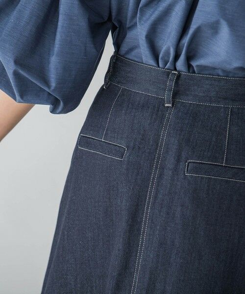 LAUTREAMONT / ロートレアモン ミニ・ひざ丈スカート | 【KAIHARA】ストレッチデニムスカート | 詳細4