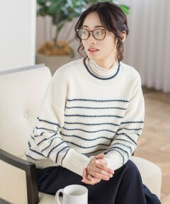 LAUTREAMONT / ロートレアモン ニット・セーター | ボーダーニットプルオーバー≪手洗い可能≫