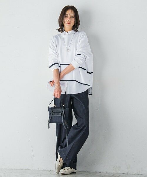 LAUTREAMONT / ロートレアモン ニット・セーター | 艶感ボーダーニット≪手洗い可能≫ | 詳細6