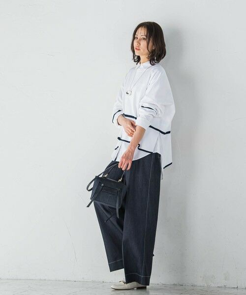 LAUTREAMONT / ロートレアモン ニット・セーター | 艶感ボーダーニット≪手洗い可能≫ | 詳細1