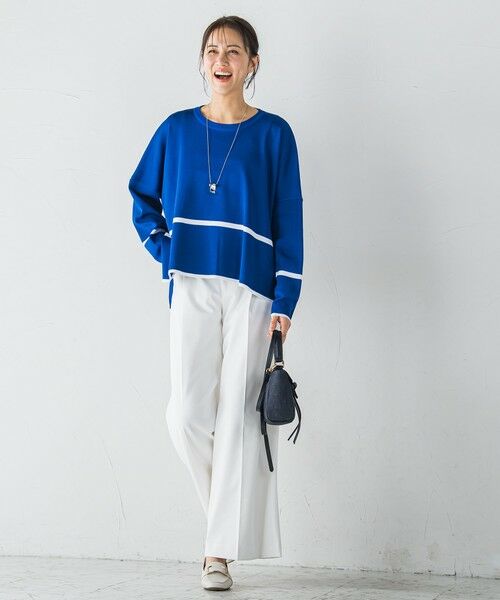 LAUTREAMONT / ロートレアモン ニット・セーター | 艶感ボーダーニット≪手洗い可能≫ | 詳細10