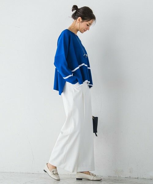 LAUTREAMONT / ロートレアモン ニット・セーター | 艶感ボーダーニット≪手洗い可能≫ | 詳細12