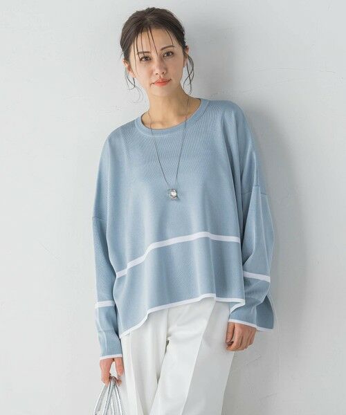 LAUTREAMONT / ロートレアモン ニット・セーター | 艶感ボーダーニット≪手洗い可能≫ | 詳細14