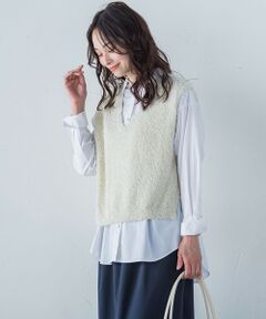 LAUTREAMONT / ロートレアモン ニット・セーター | フェザーベストニット≪手洗い可能≫