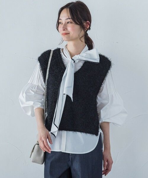【メーテル999 】Blumarine レモンプリント 半袖ニット セール】半袖シアーラメサマーニット（ニット/セーター）｜RANAN