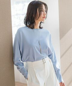 LAUTREAMONT / ロートレアモン ニット・セーター | 袖ボタンドルマンニット≪手洗い可能≫