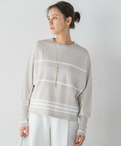 LAUTREAMONT / ロートレアモン ニット・セーター | 袖ボタンドルマンニット≪手洗い可能≫