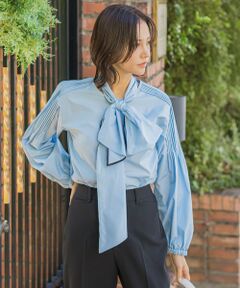 LAUTREAMONT / ロートレアモン シャツ・ブラウス | タイプライターボウタイブラウス≪シワになりにくい/洗濯機で洗える≫