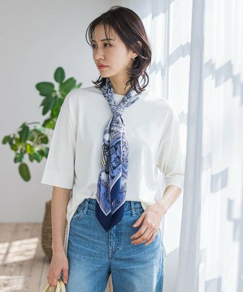 LAUTREAMONT / ロートレアモン マフラー・ショール・スヌード・ストール | マップベルトカラーシルクスカーフ | 詳細2