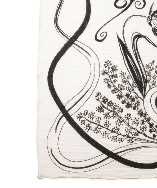 LAUTREAMONT / ロートレアモン マフラー・ショール・スヌード・ストール | 【manipuri】インドコットンシルクストール バブル/ガーデン | 詳細1