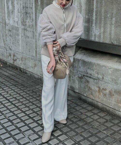 LAUTREAMONT / ロートレアモン テーラードジャケット | 【WEB限定】チュールスリーブブルゾン | 詳細1