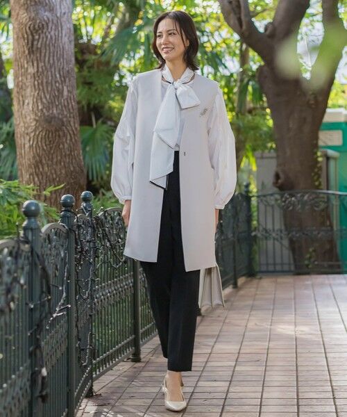 LAUTREAMONT / ロートレアモン ダウンジャケット・ベスト | クリーンシンプルロングジレ≪手洗い可能≫ | 詳細1